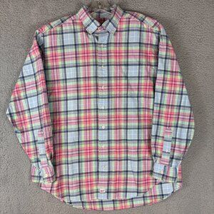 Vineyard Vines Murray Shirt Plaid Button Down Mens Large Cotton Preppy